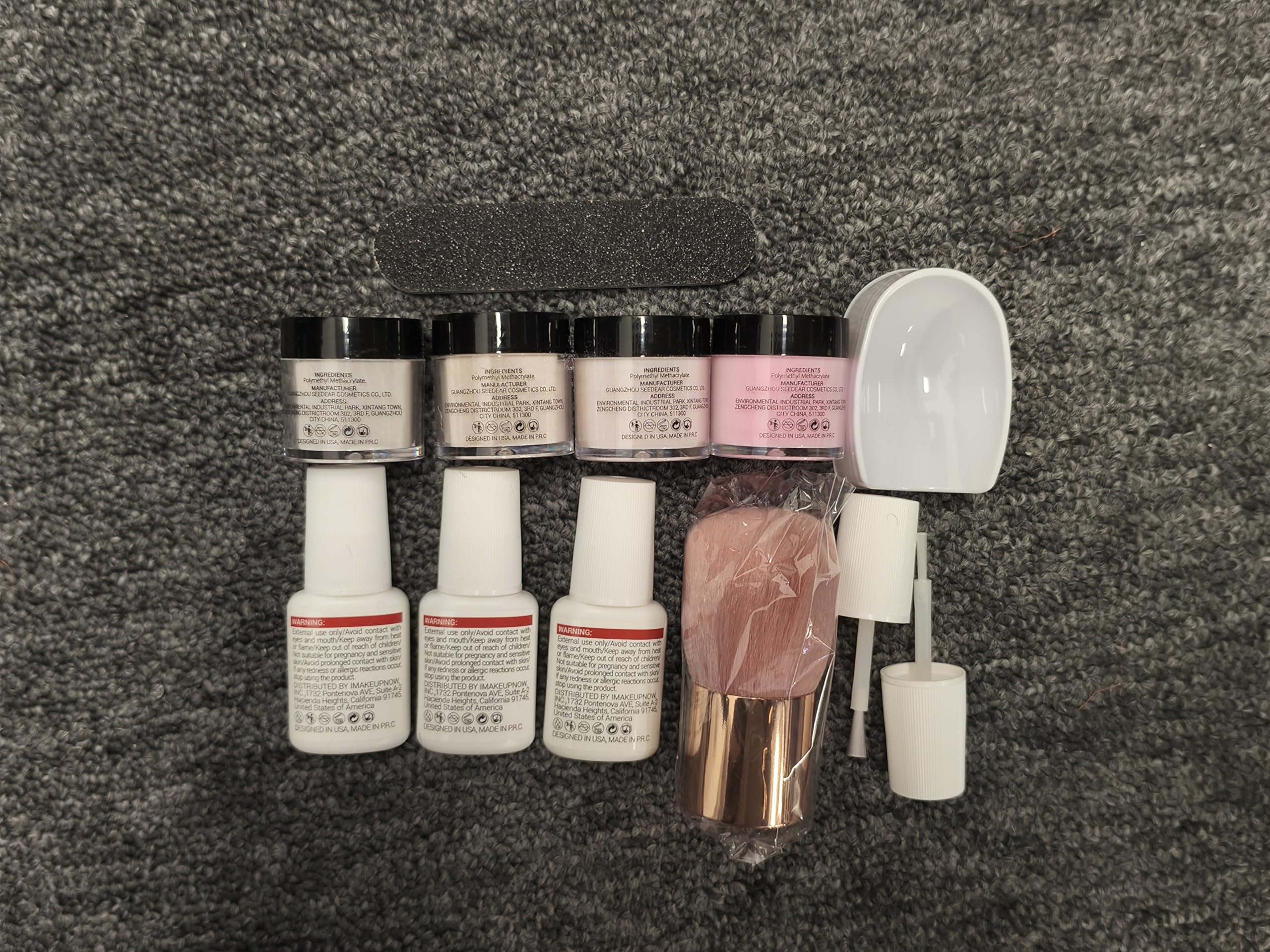 AZUREBEAUTY Dip Powder Nail Starter Kit — 4 Translucent Jelly Nude Shades + Base, Top & Activator