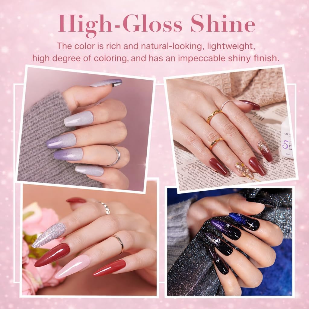 AZUREBEAUTY Dip Nails Powder Starter Kit – 36 Colors, No Lamp, DIY Salon-Quality Nails