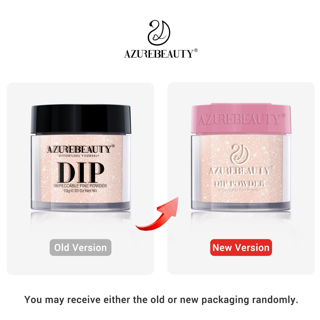 AZUREBEAUTY Dip Powder Nail Kit Berry Red Silver Glitter – 4-Color Dipping Powder Set, No Lamp Needed