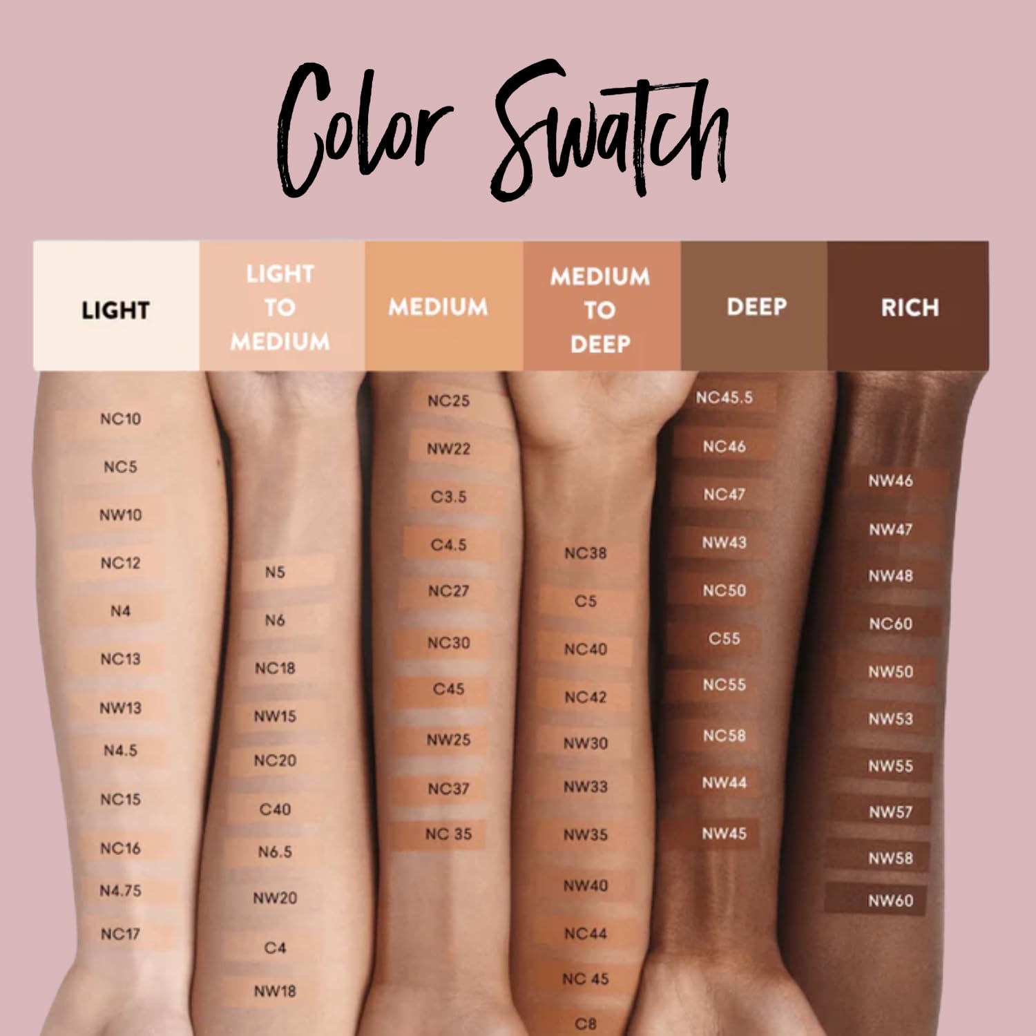 B BESTBRONZE Body Makeup Concealer – Waterproof Tattoo Cover Up & Full Coverage for Legs & Scars (NC50 Rich Brown, 3.4 fl oz)