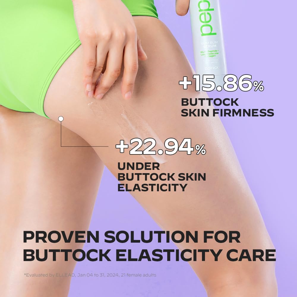 b.clinicx Multi Peptide Butt Firming Serum - Body Tightening Cream with 11 Peptides & 6kDa Collagen - Korean Skincare 5.0 fl oz