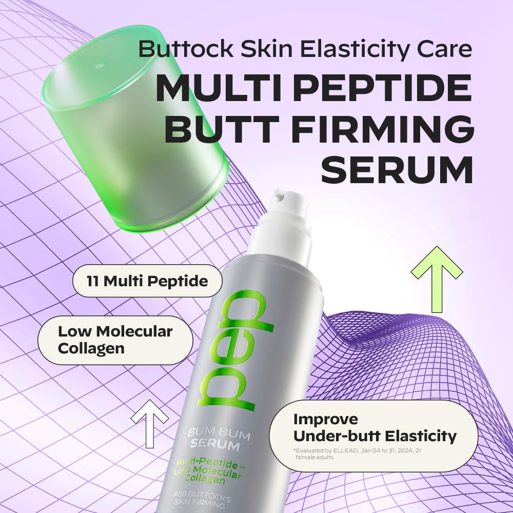 b.clinicx Multi Peptide Butt Firming Serum - Body Tightening Cream with 11 Peptides & 6kDa Collagen - Korean Skincare 5.0 fl oz
