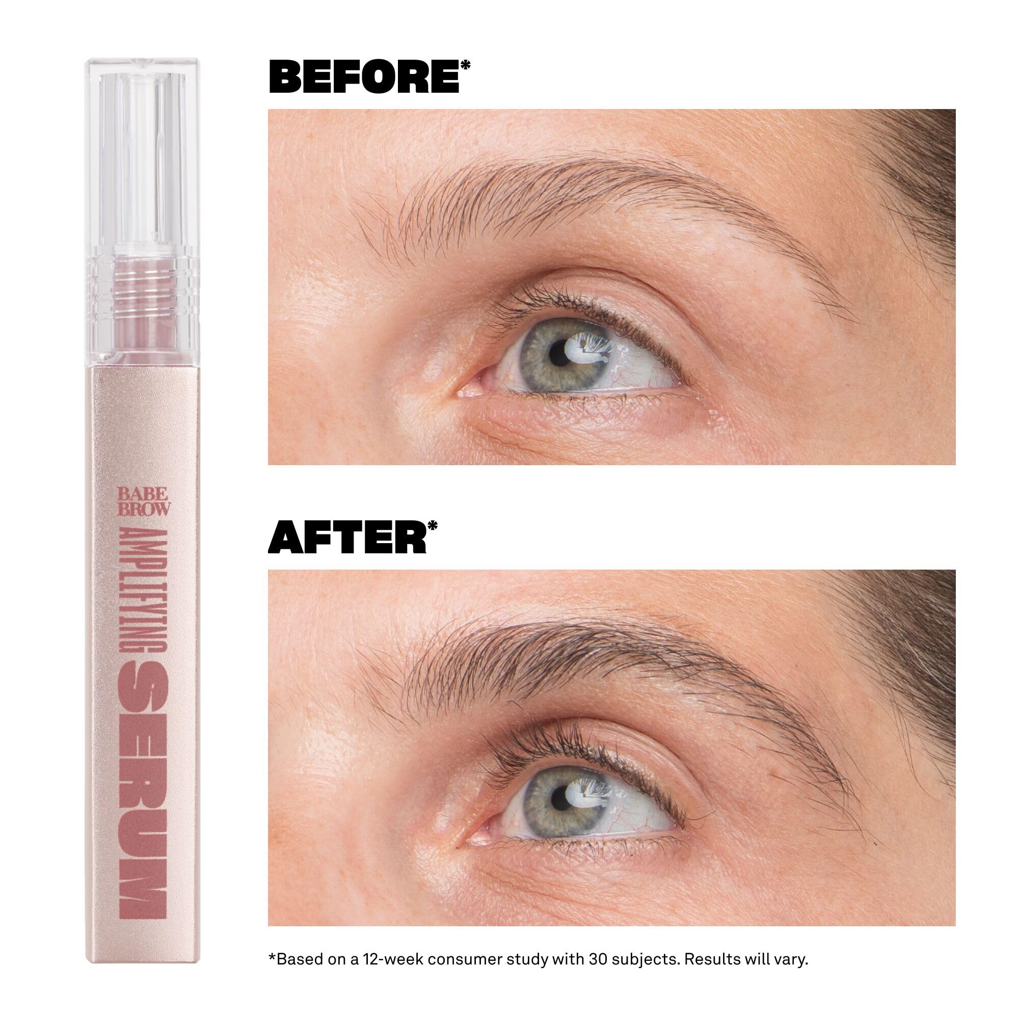 Babe Original Brow Serum for Thicker-Looking Brows | Peptides, Castor Oil & Biotin | 3mL