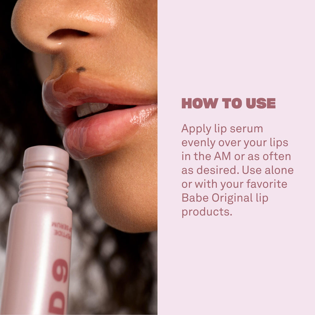 BABE ORIGINAL Cloud 9 Lip Serum | Hydrating Lip Treatment with Cloudberry Oil, Peptides & Hyaluronic Acid