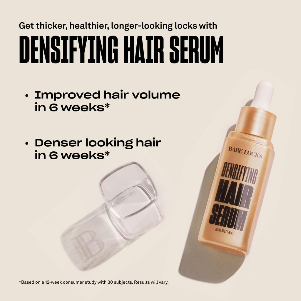 Babe Original Locks Densifying Hair Serum – Thicker-Looking Hair for Men & Women