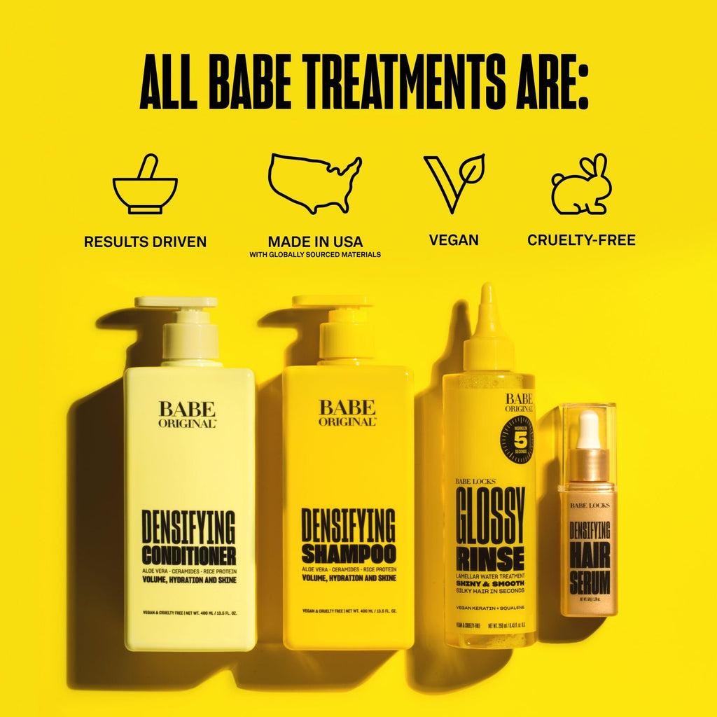 Babe Original Locks Densifying Hair Serum – Thicker-Looking Hair for Men & Women