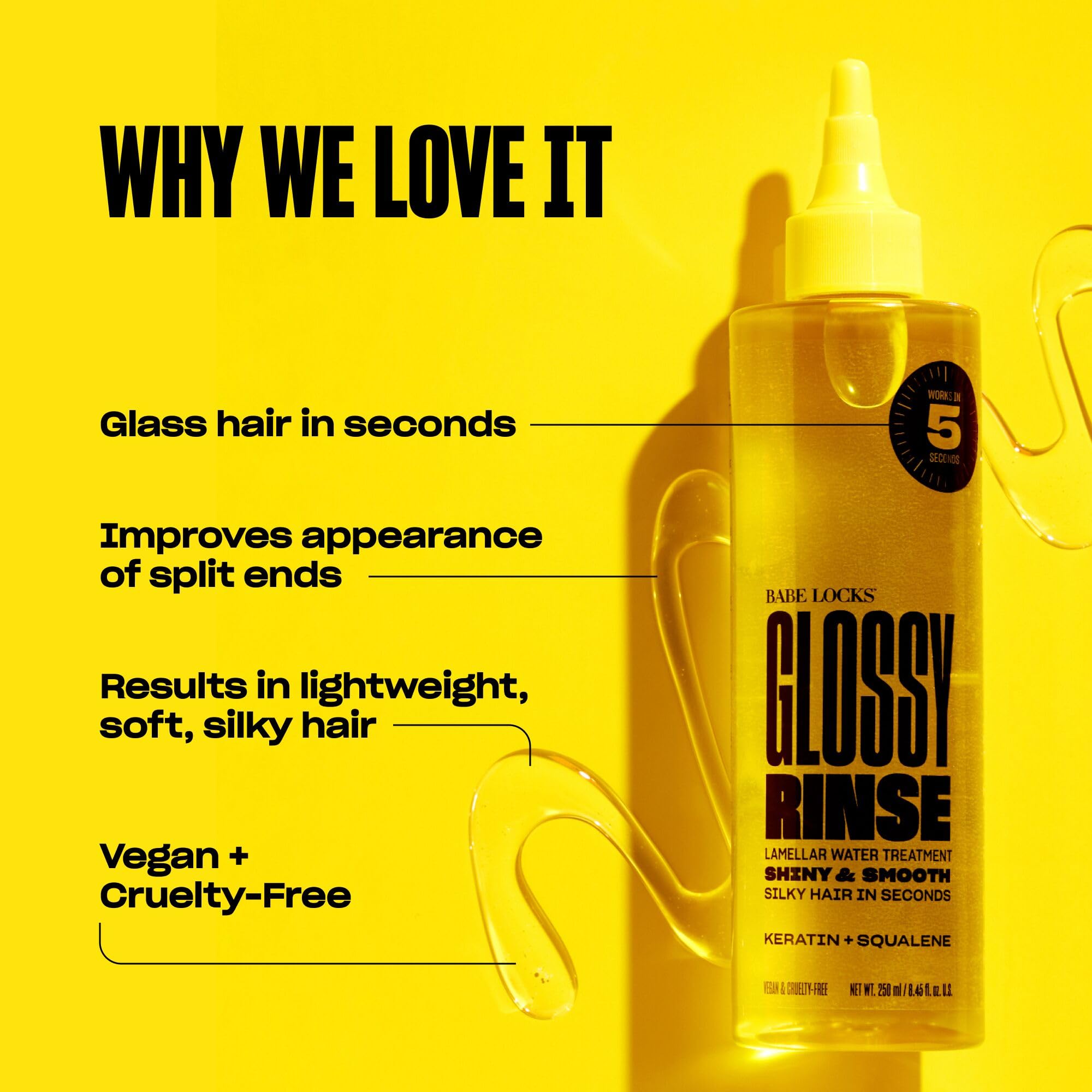 BABE ORIGINAL Glossy Rinse Treatment — Shine & Hydration in-Shower Hair Mask (500 mL)