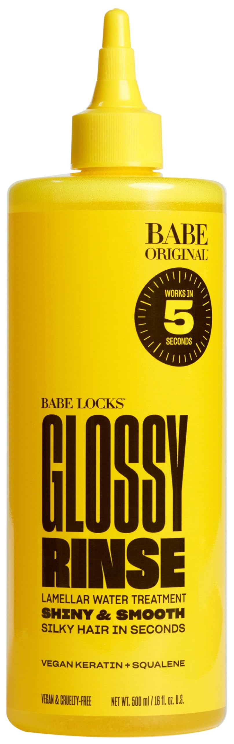 BABE ORIGINAL Glossy Rinse Treatment — Shine & Hydration in-Shower Hair Mask (500 mL)