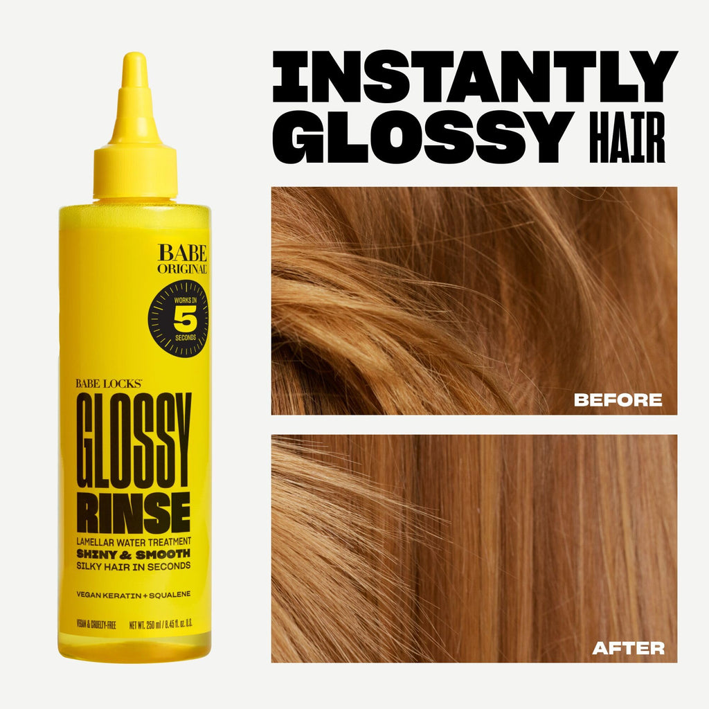 BABE ORIGINAL Glossy Rinse Treatment — Shine & Hydration in-Shower Hair Mask (500 mL)