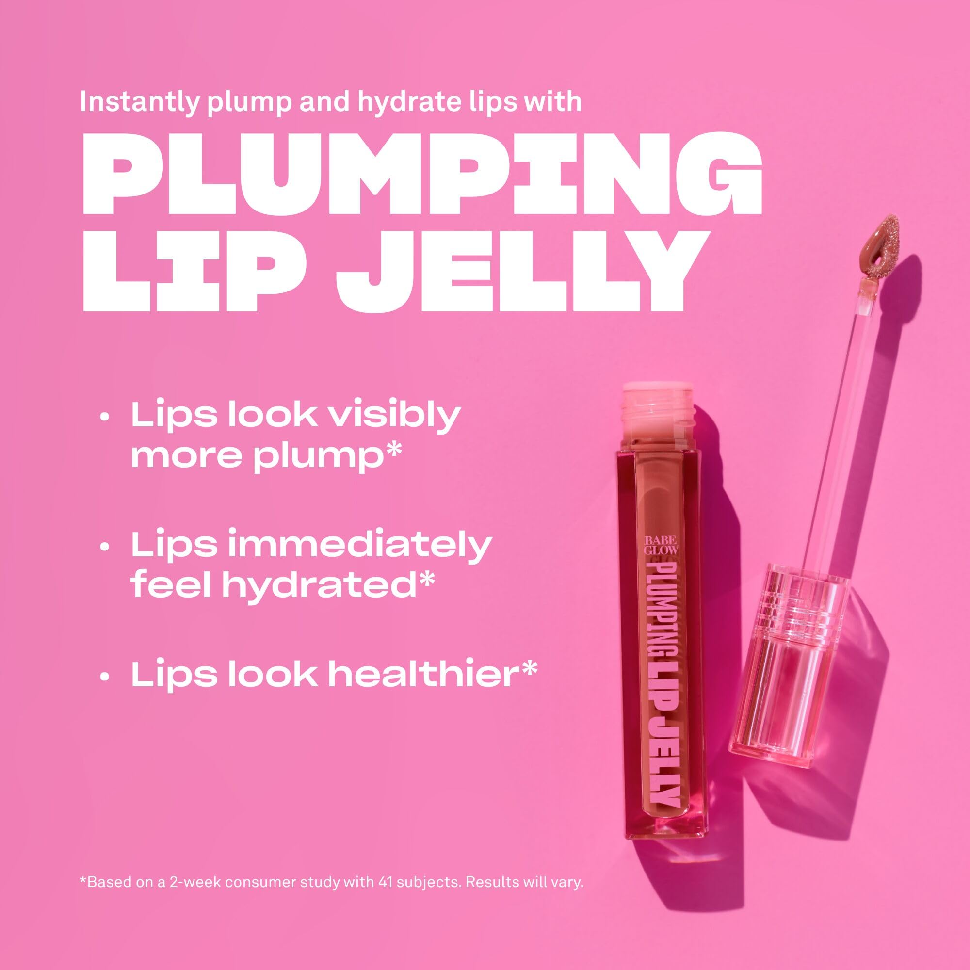BABE ORIGINAL Glow Lip Jelly Plumping Gloss – Fuller Lips, High Shine & Hydration