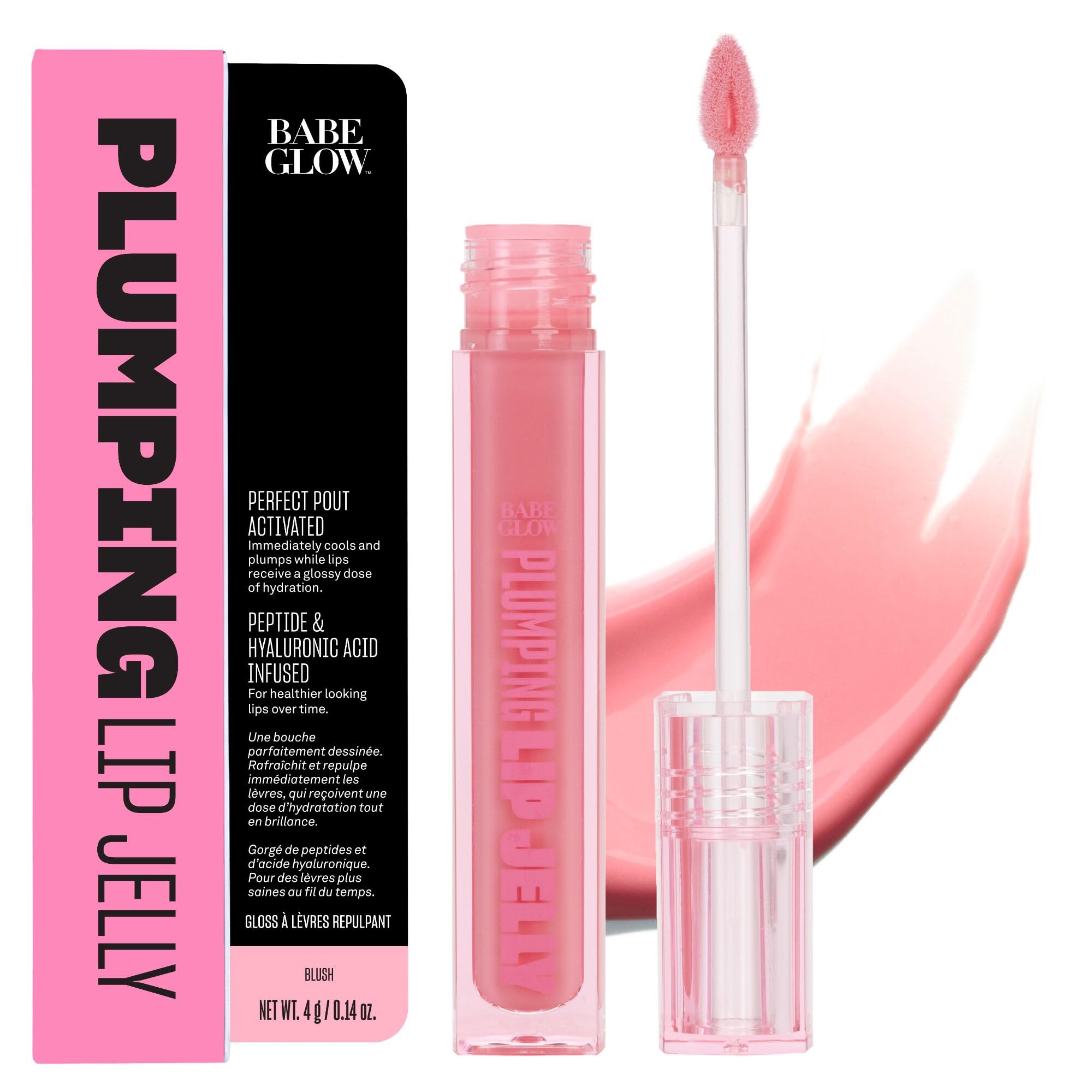 BABE ORIGINAL Glow Lip Jelly Plumping Gloss – Fuller Lips, High Shine & Hydration