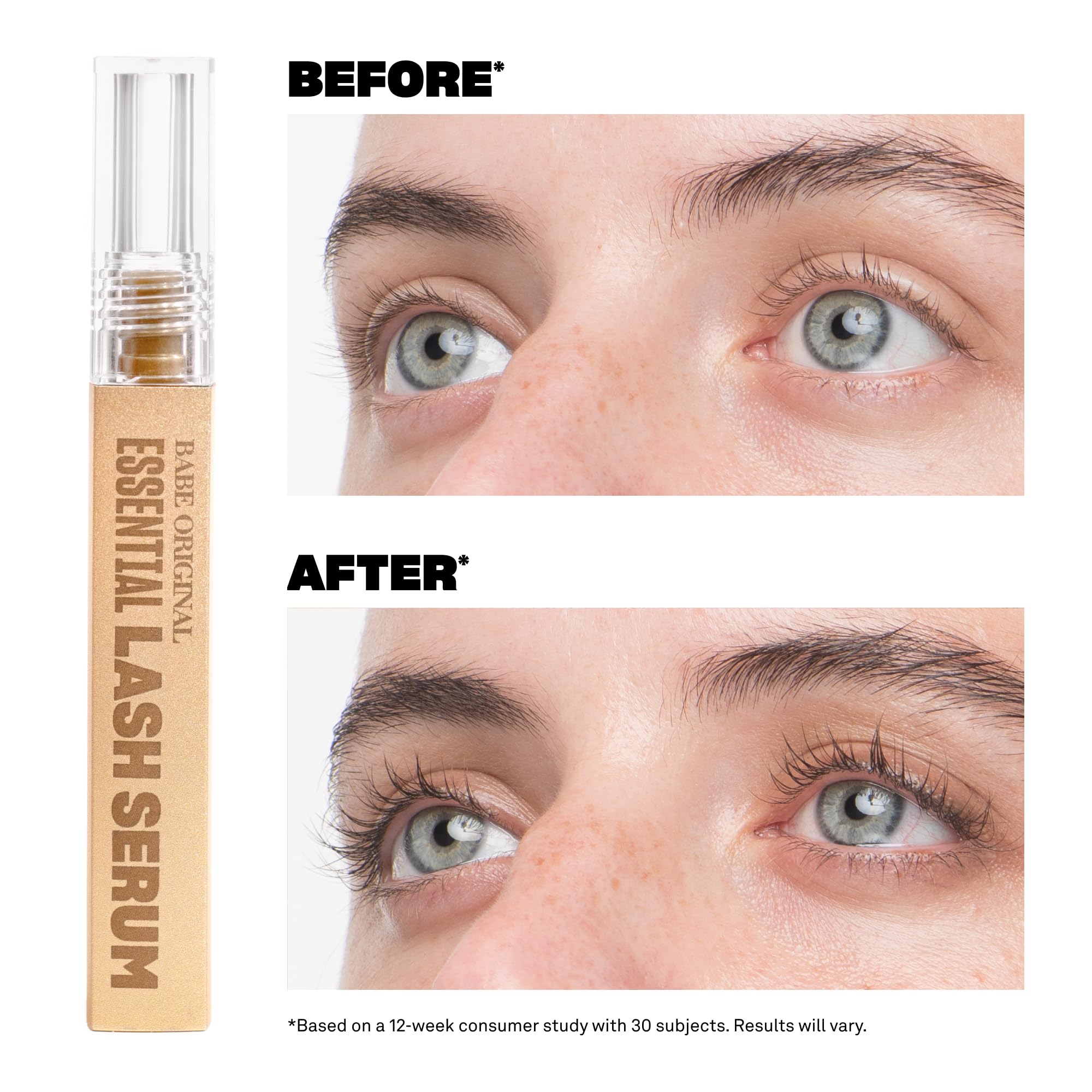 Babe Original Lash Serum – Fuller, Longer-Looking Lashes (1mL Starter Supply)