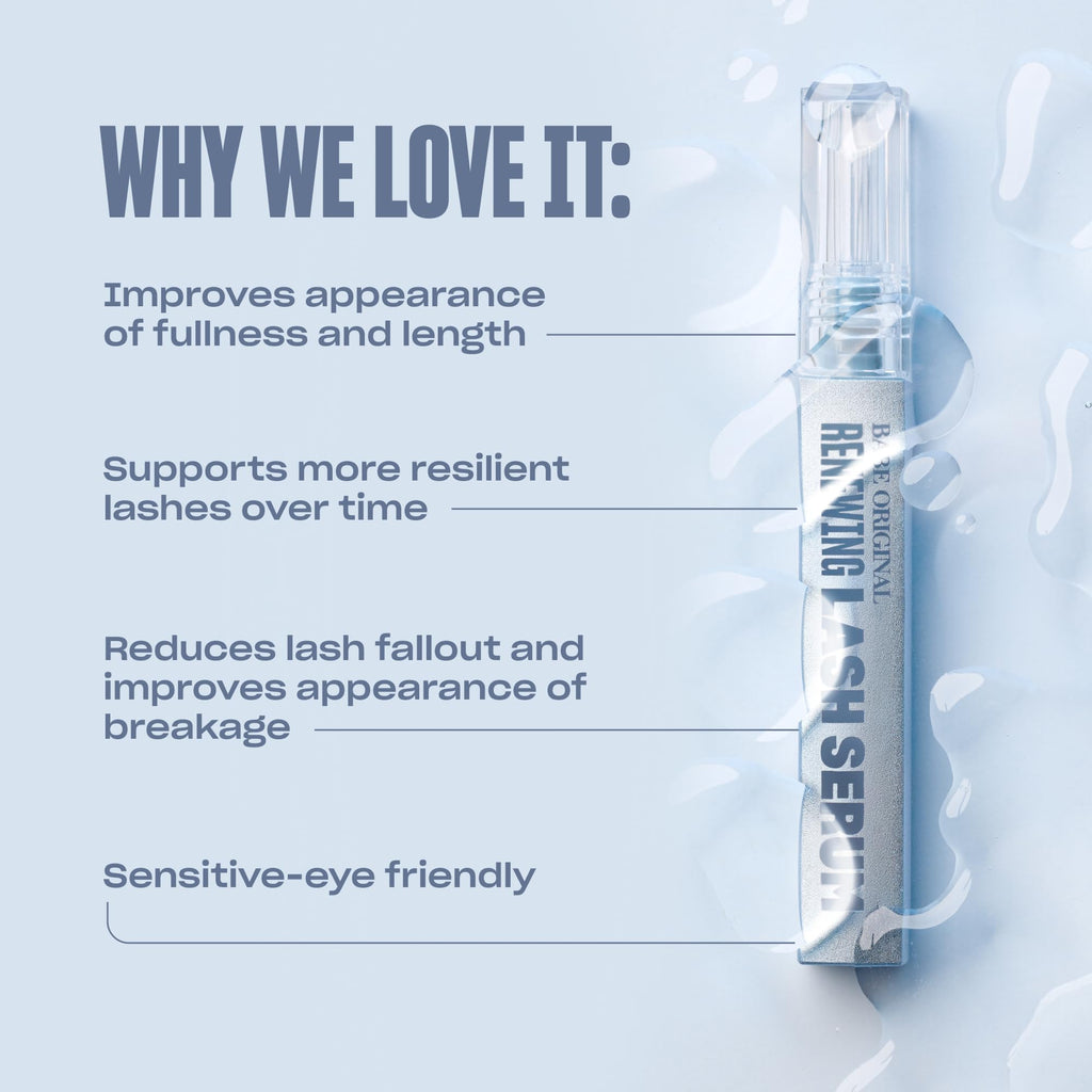 BABE ORIGINAL Renewing Lash Serum | Peptide-Infused for Fuller, Longer-Looking Lashes | 6mL | Cruelty-Free