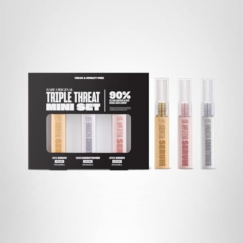 BABE ORIGINAL Triple Threat Mini Set – Lash Serum, Lash Conditioner, and Brow Amplifying Serum (1 mL each, 3-Pack)