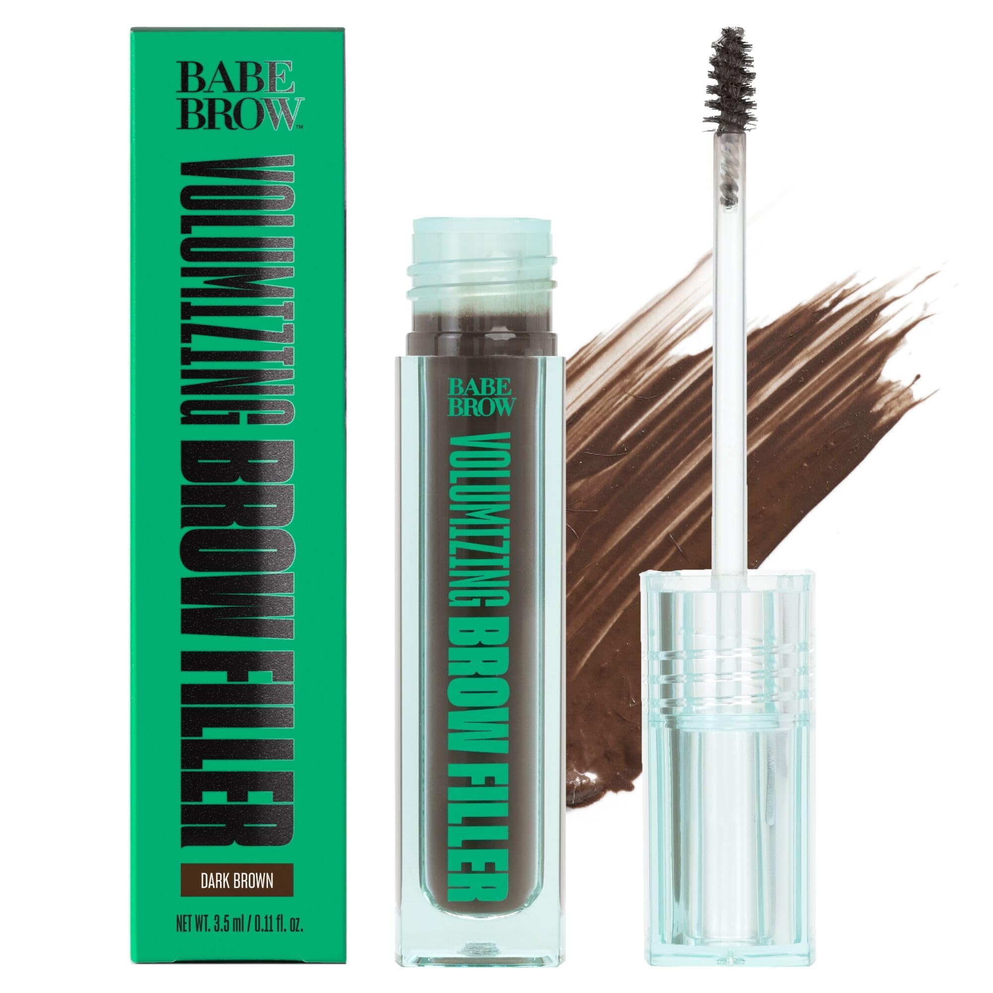 BABE ORIGINAL Volumizing Eyebrow Filler — Tint Brow Gel with Peptides & Biotin for Fuller, Long-Lasting Brows