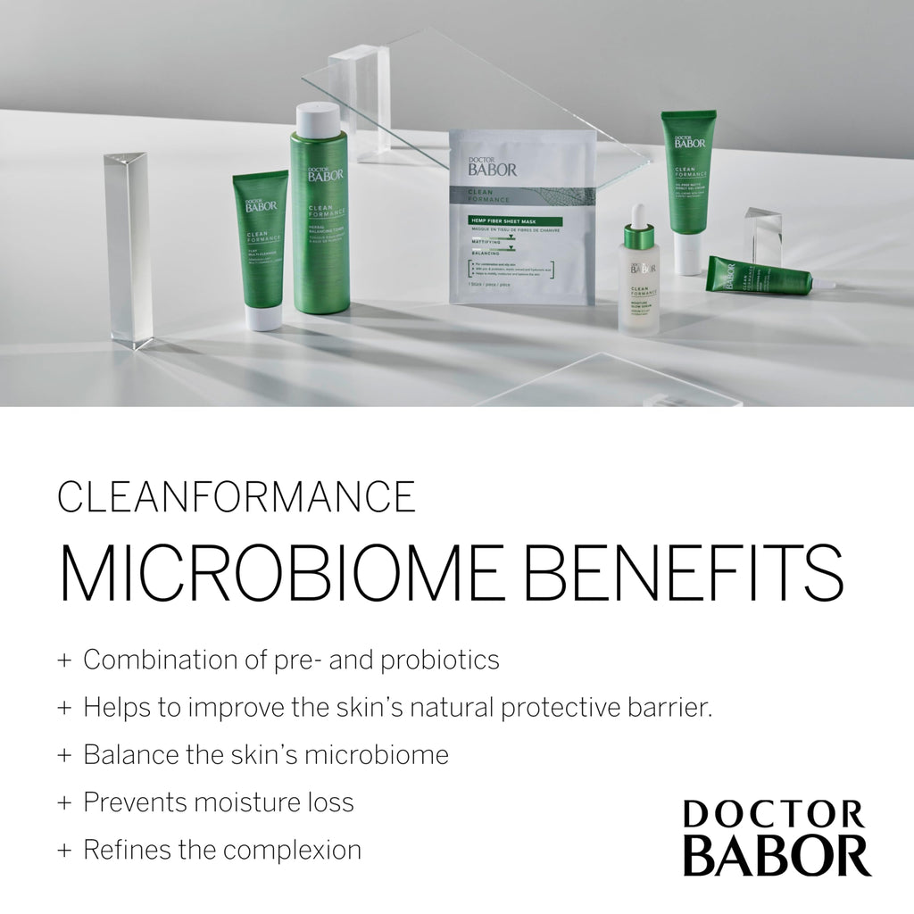 BABOR Cleanformance Moisture Glow Cream — Travel Daily Moisturizer with Prebiotics & Probiotics