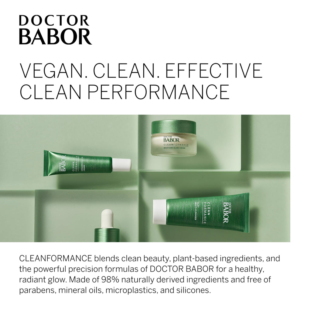 BABOR Cleanformance Moisture Glow Cream — Travel Daily Moisturizer with Prebiotics & Probiotics