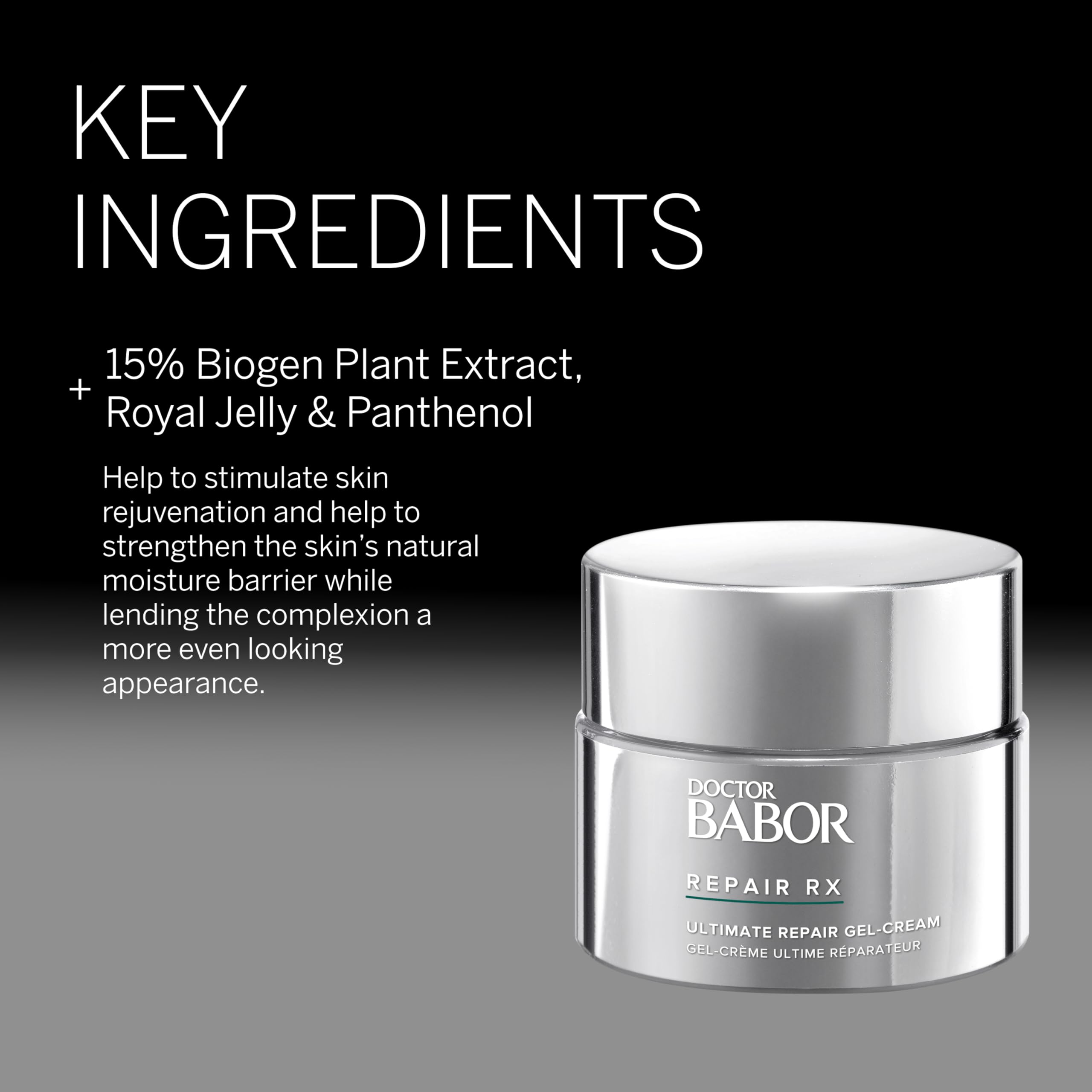 BABOR Doctor Repair RX Ultimate Repair Gel-Cream – Lightweight Daily Moisturizer for Sensitive Skin | 1.7 oz