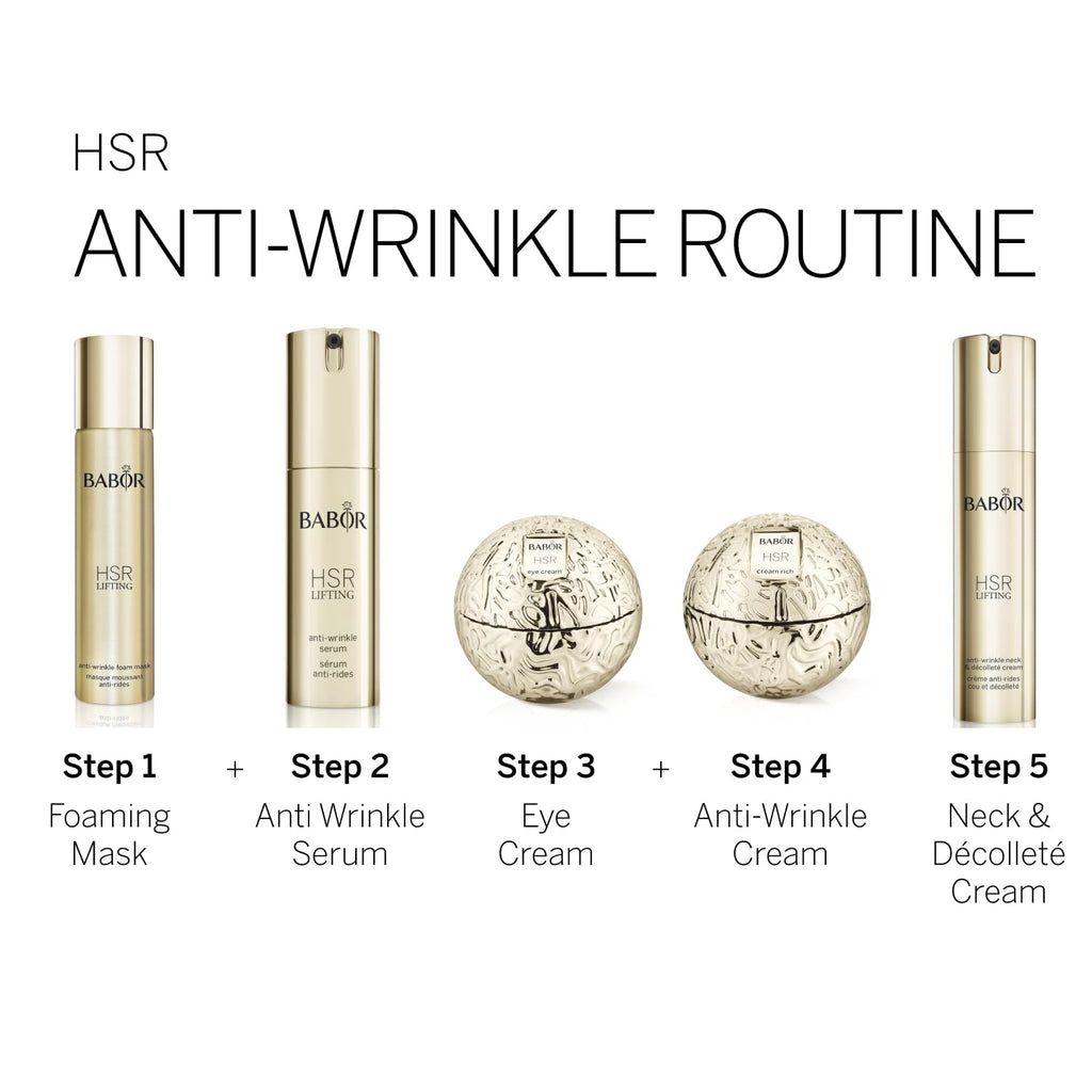 BABOR HSR Lifting Anti Wrinkle Cream – Travel Size Night Cream for Fine Lines, Vitamin E & Radiance