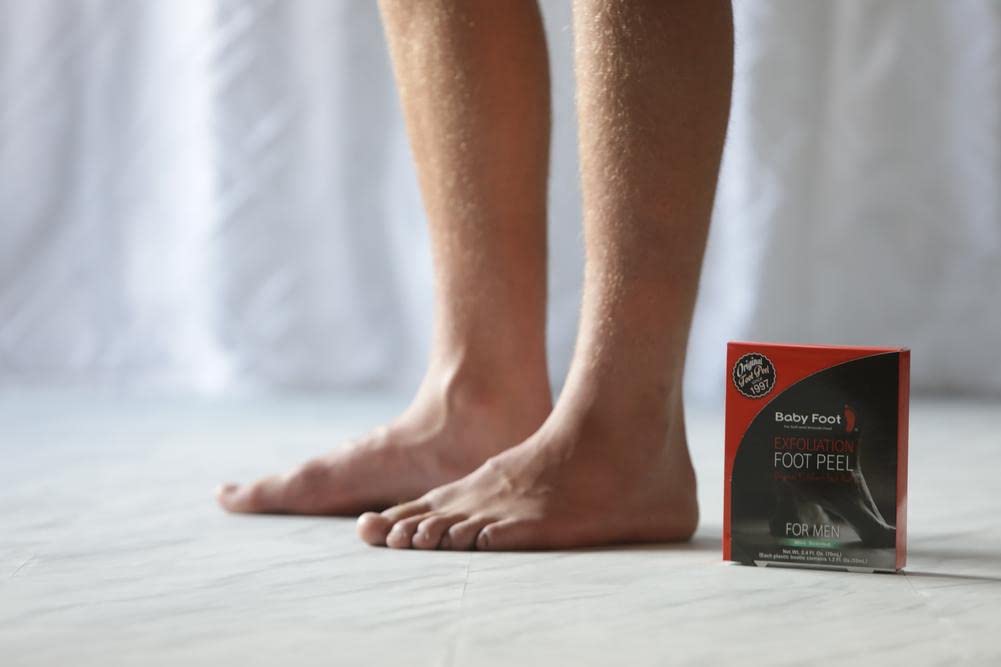 Baby Foot Original Foot Peel for Men – Spa‑At‑Home Foot Mask (Mint) 2.7 oz