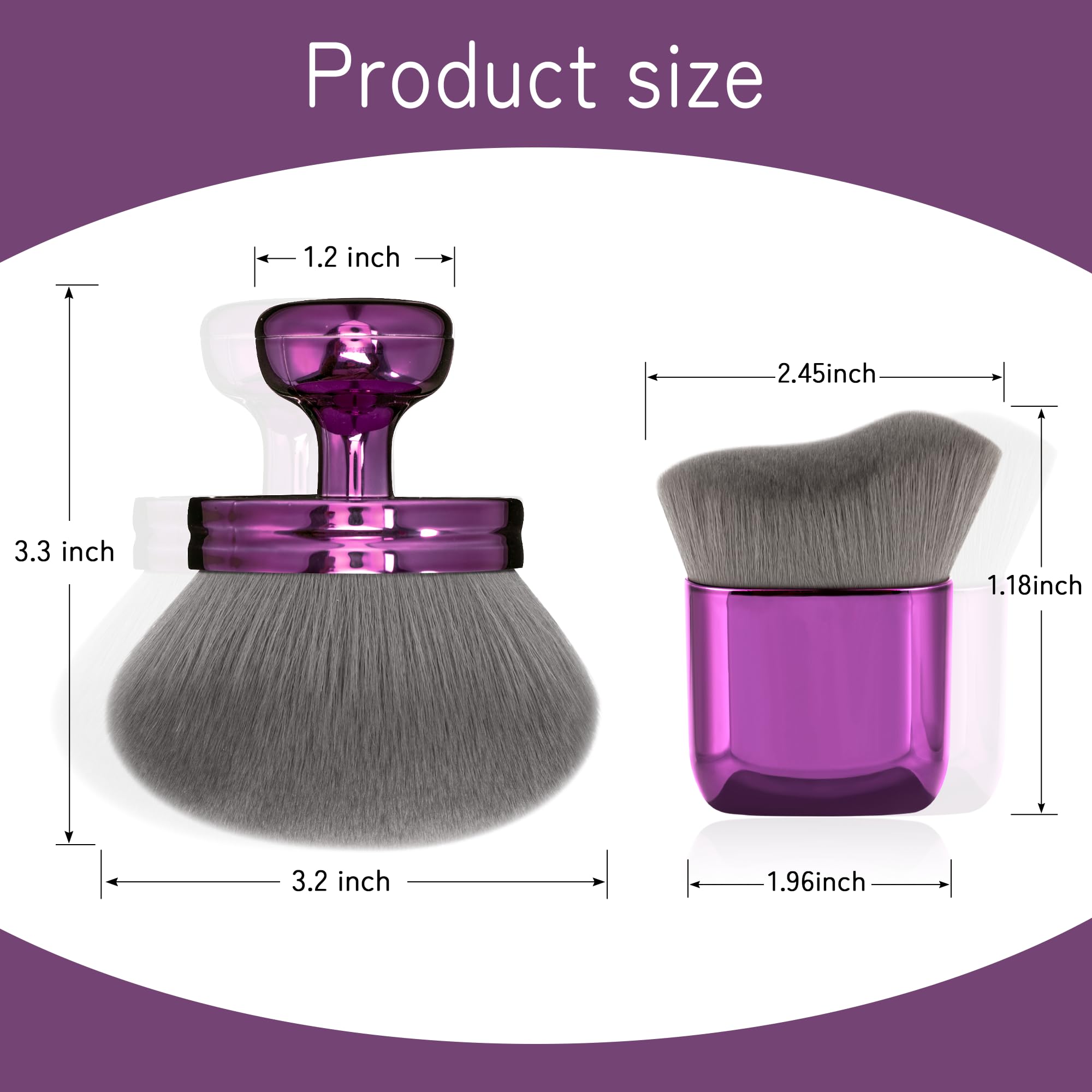 BABYSHEEP Blend & Blur Extra Large Body Makeup Brush – 3.2-inch Kabuki for Self Tanner, Leg & Bronzer
