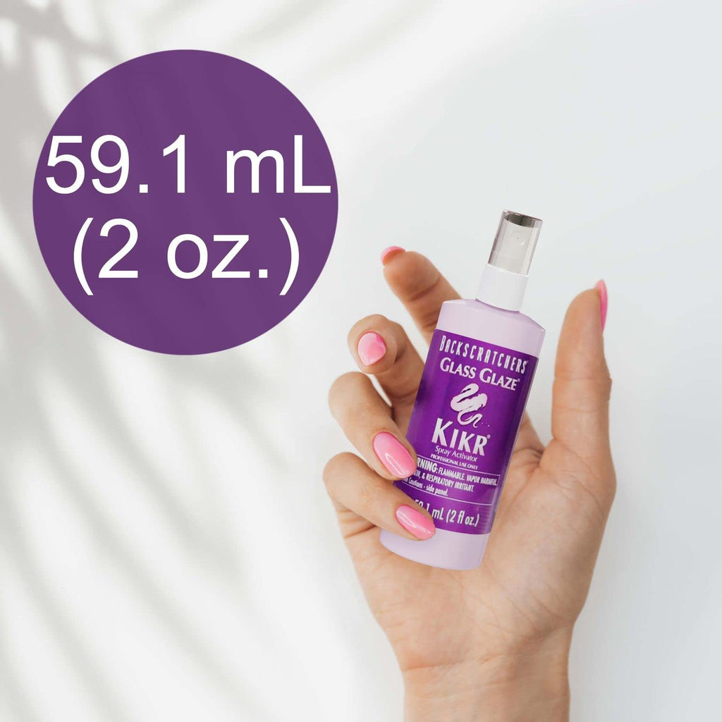 Backscratchers Kikr Activator - Quick Dry Nail Resin Mist for Manicure & Wraps - 2 oz
