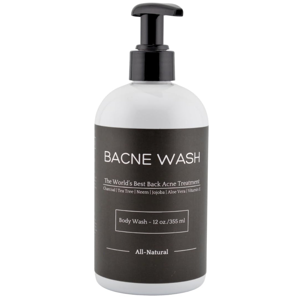 Bacne Bar Bacne Wash – All-Natural Back Acne Cleanser with Charcoal, Tea Tree & Jojoba