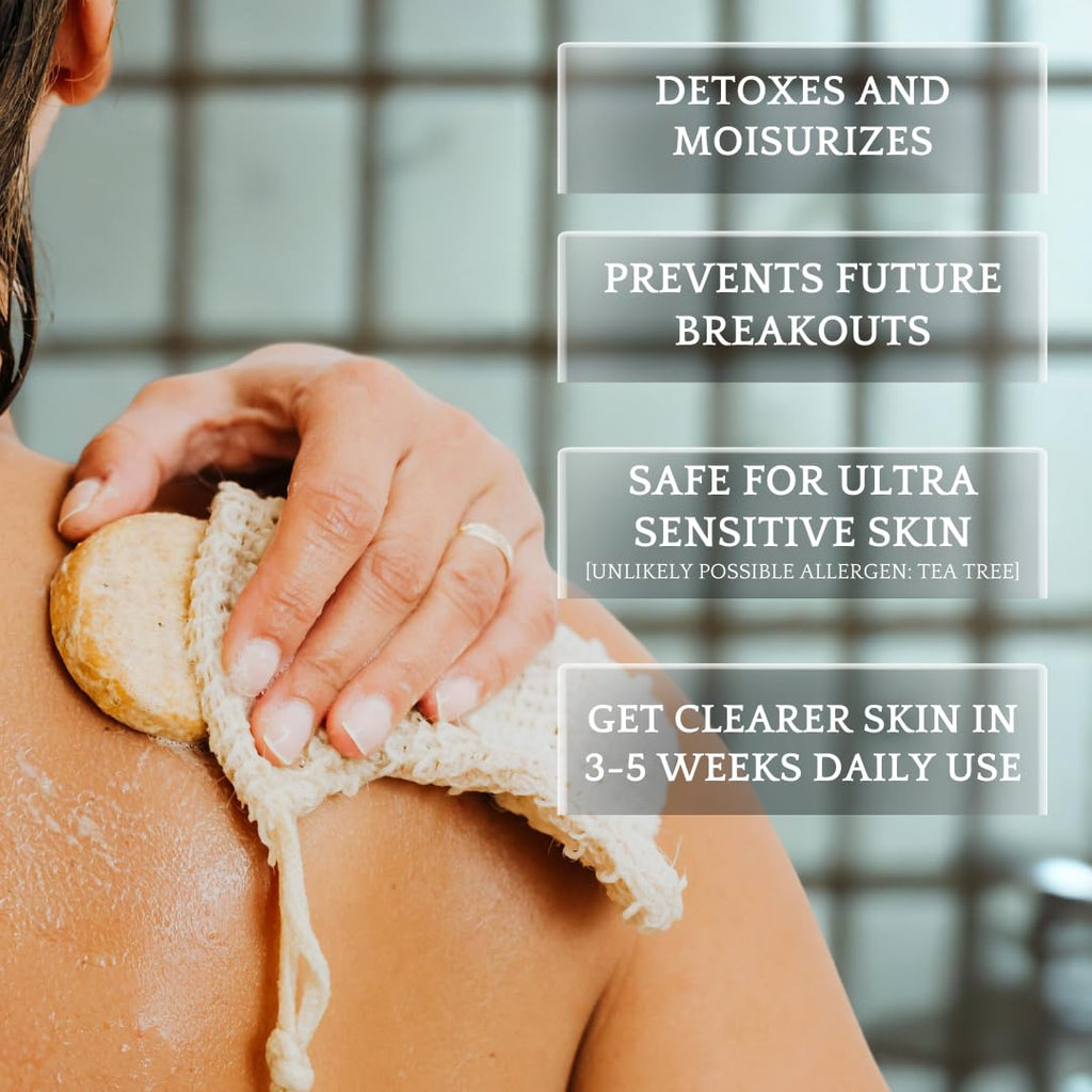 Bacne Bar Bacne Wash – All-Natural Back Acne Cleanser with Charcoal, Tea Tree & Jojoba