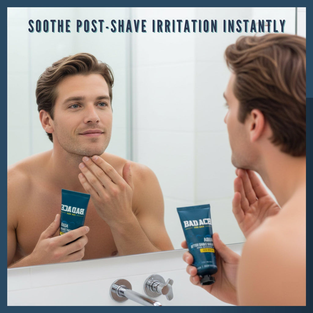 BAD ACE Aqua After Shave Balm for Men – Jeju Ocean Calms Razor Burn