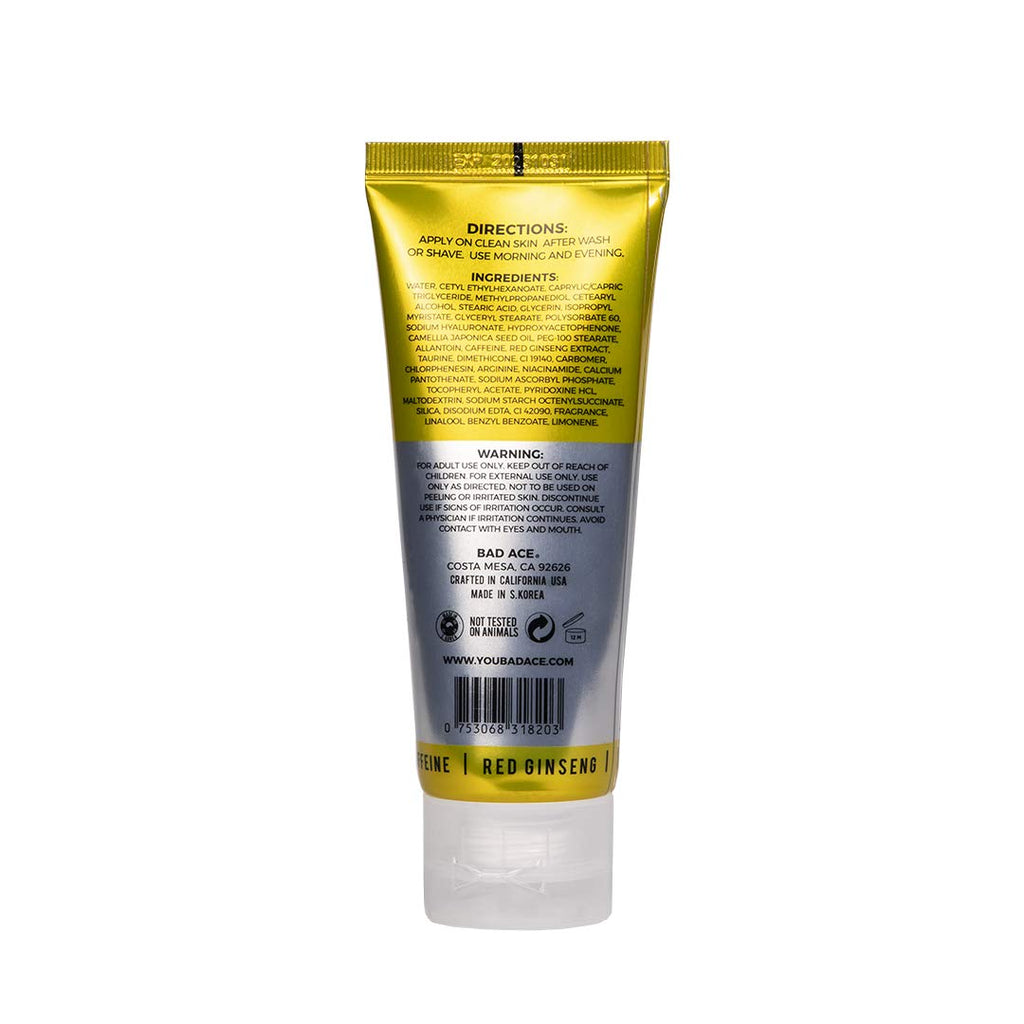 BAD ACE Moisturizer Bundle for Men – Korean Skincare Duo with Vitamin & Charcoal