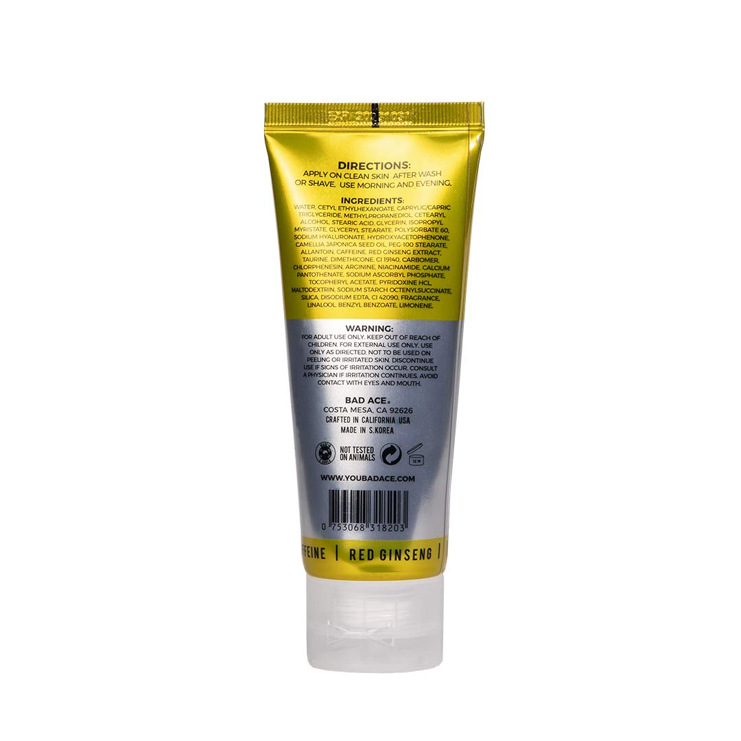 BAD ACE Moisturizer Bundle for Men – Korean Skincare Duo with Vitamin & Charcoal