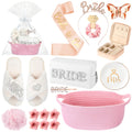 Baderke 17-Pcs Bride to Be Gift Basket – Pink Bridal Shower Gift Set