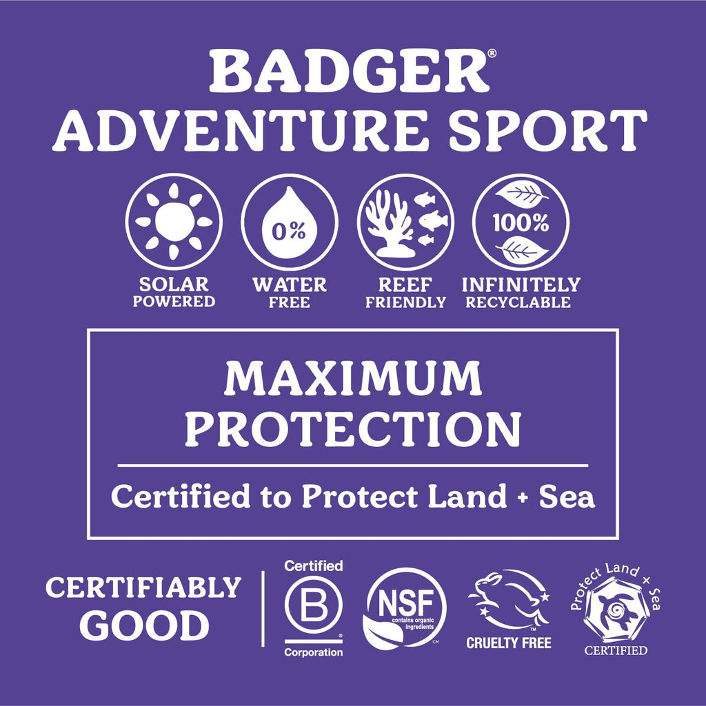 Badger Mineral Sunscreen SPF 50 – Reef Safe, 98% Organic, Unscented