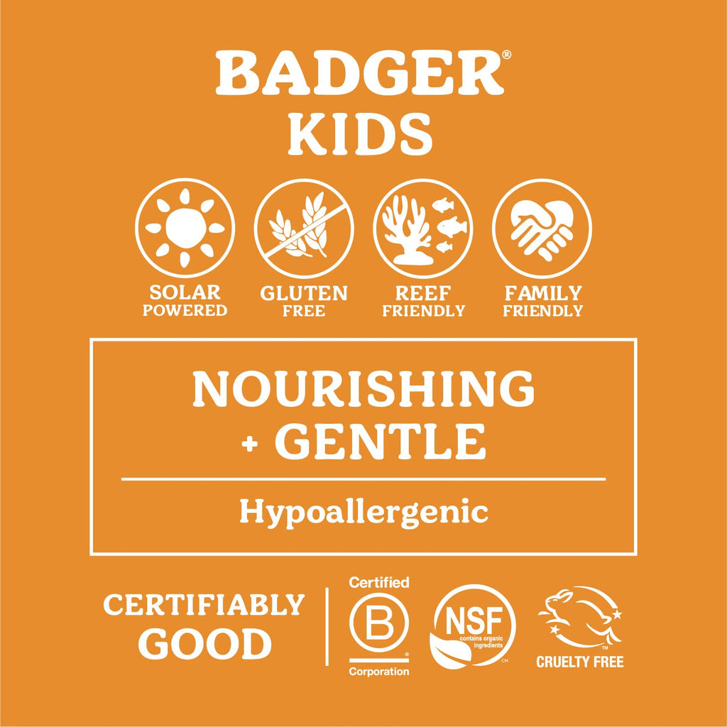 Badger Mineral Kids Sunscreen Face Stick SPF 35 | Travel Size, Reef Safe