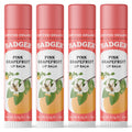 Badger Pink Grapefruit Lip Balm – 100% Organic, Long-Lasting Moisture, 4 Pack