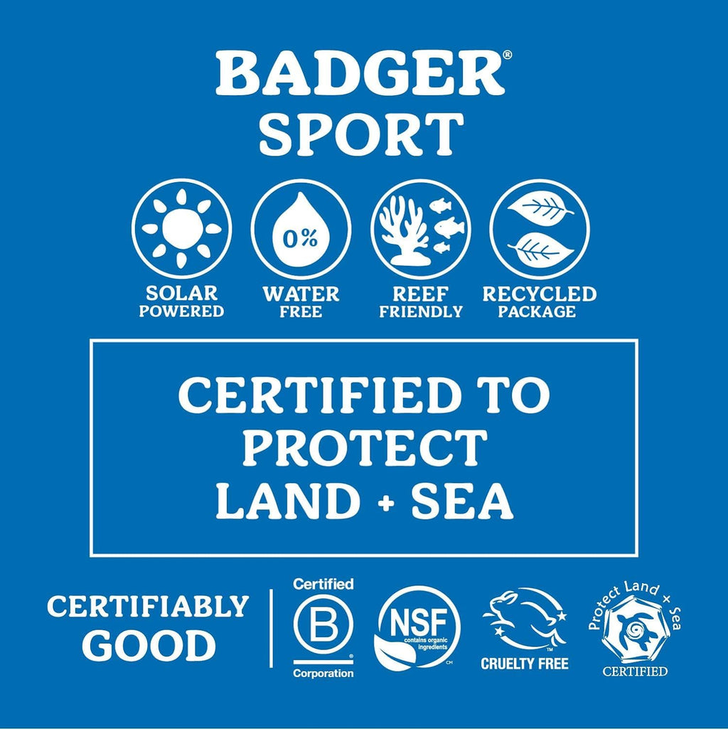 Badger Reef Safe Sunscreen SPF 40 Unscented Mineral, 3-Pack (2.9 fl oz Each)