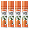 Badger Tangerine Breeze Lip Balm – 100% Organic, Long-Lasting Silk (4-Pack)