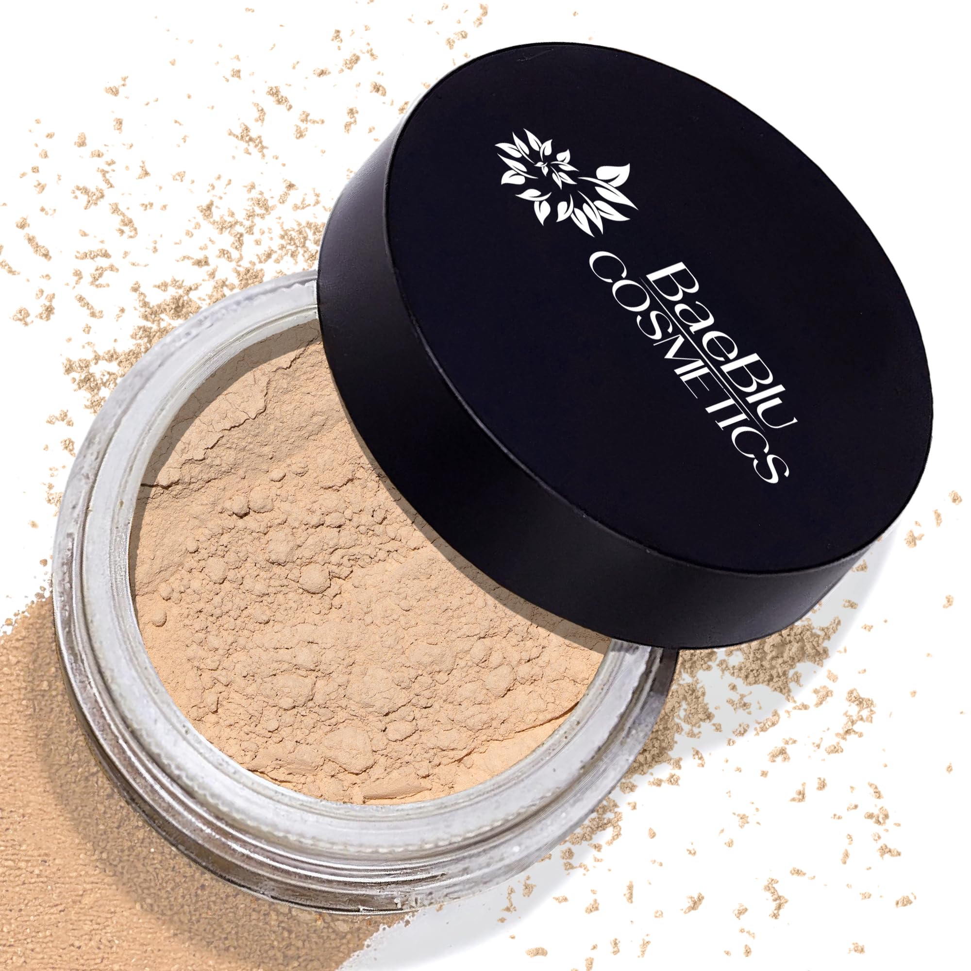 BaeBlu InstaFame Loose Powder Foundation – Full Coverage Matte Mineral for Sensitive Skin