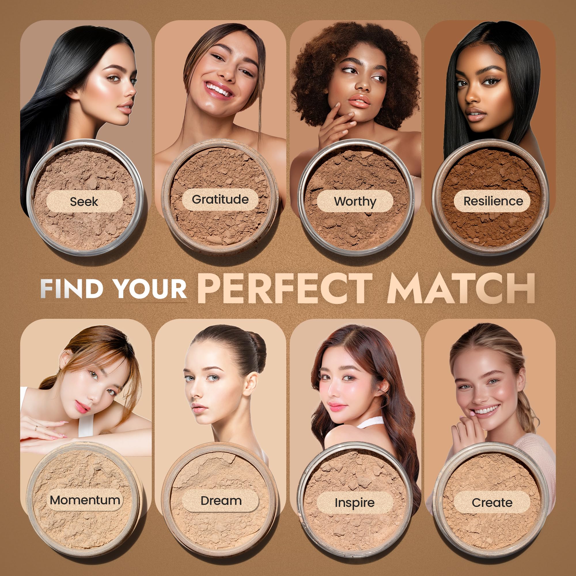 BaeBlu InstaFame Loose Powder Foundation – Full Coverage Matte Mineral for Sensitive Skin