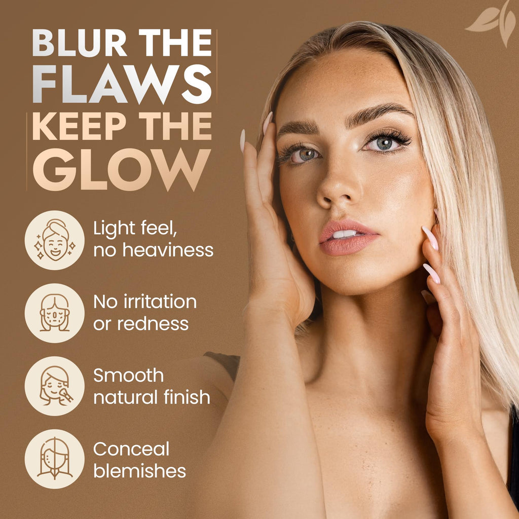 BaeBlu InstaFame Loose Powder Foundation – Full Coverage Matte Mineral for Sensitive Skin