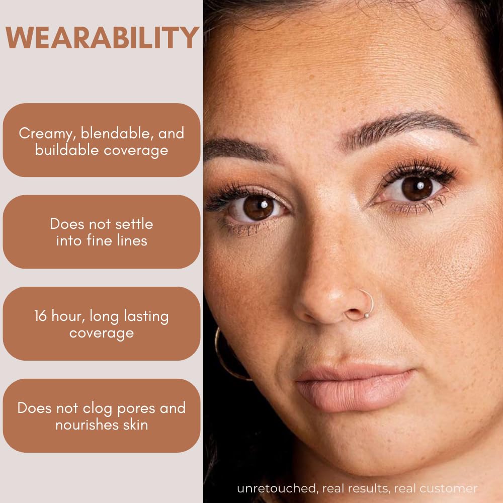 BaeBlu Organic Concealer – Full Coverage, 100% Natural, Made in USA, Sunshine