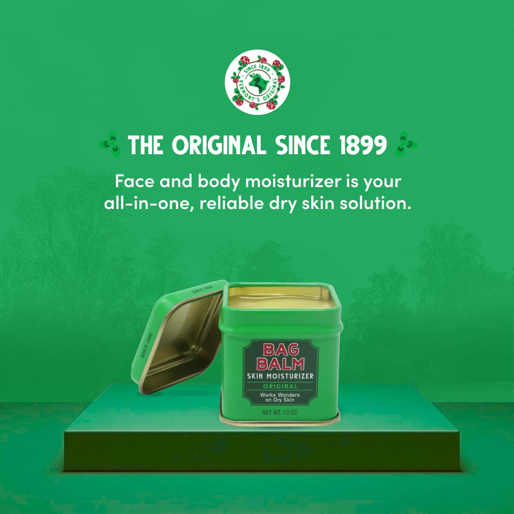 Bag Balm Vermont's Original Ointment — 1 oz Tin (Pack of 4) for Dry Skin