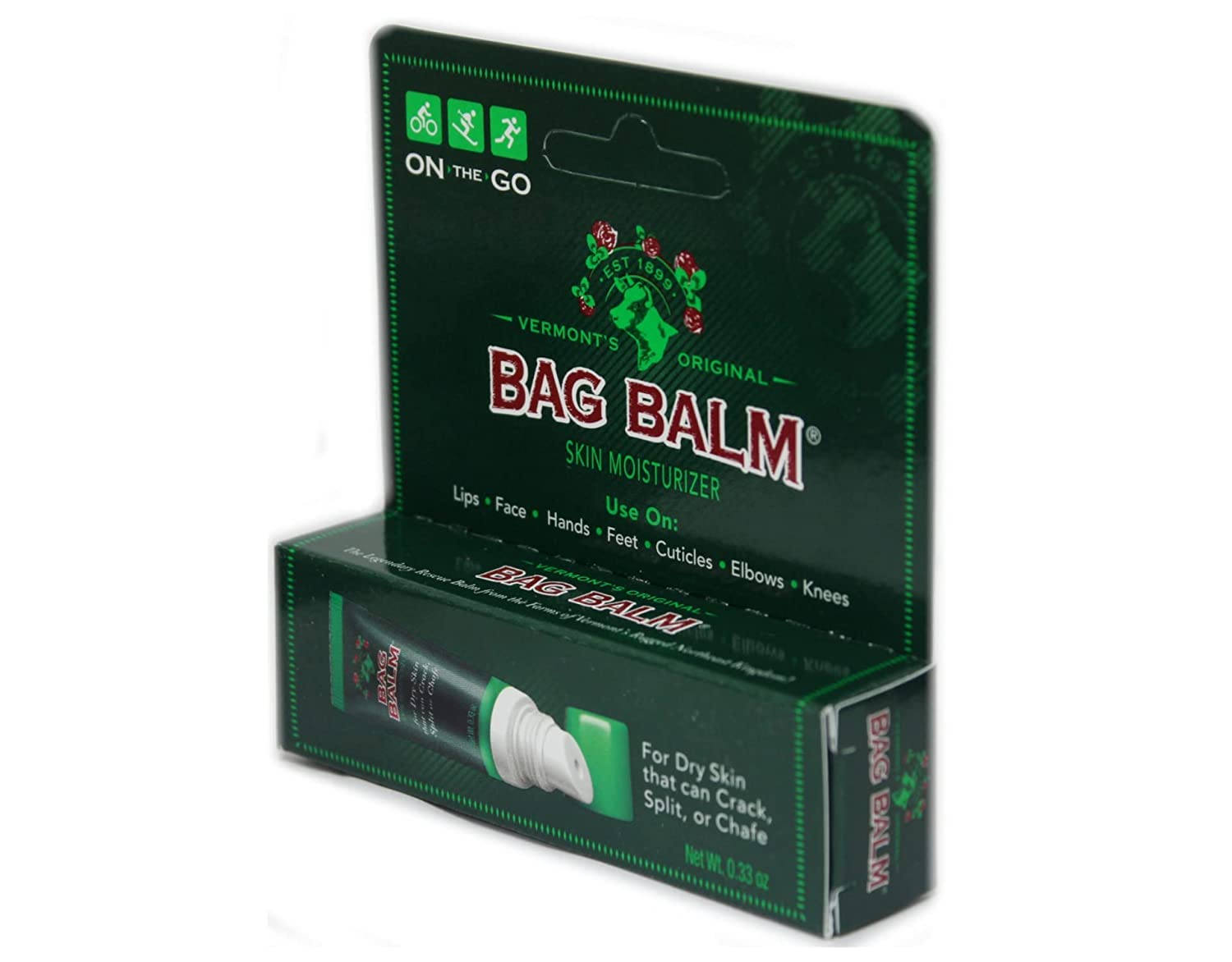 Bag Balm 0.33 oz On-the-Go Tube (4-Pack) – Travel-Friendly Skin Care Essential