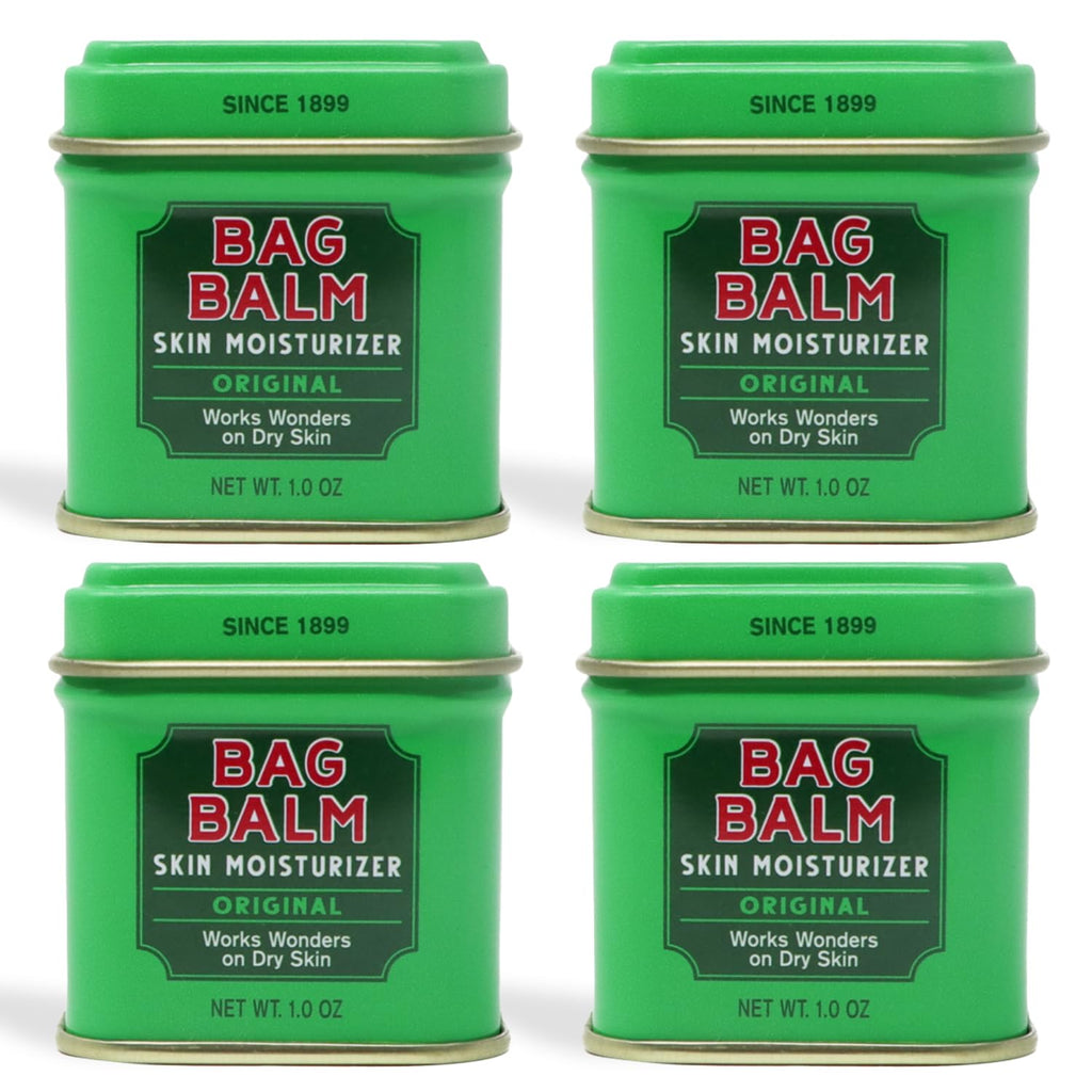 Bag Balm Vermont's Original Ointment — 1 oz Tin (Pack of 4) for Dry Skin