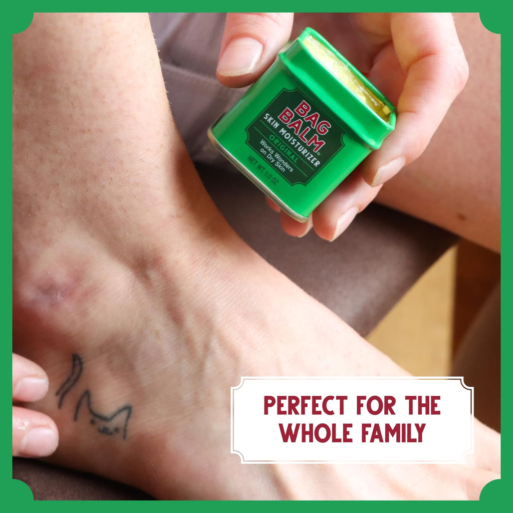 Bag Balm Vermont's Original Ointment — 1 oz Tin (Pack of 4) for Dry Skin