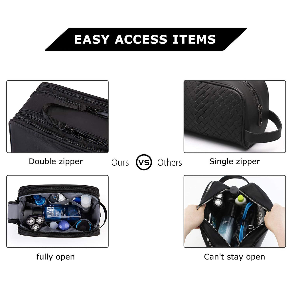 BAGSMART Toiletry Bag for Men - Large, Water-Resistant Travel Dopp Kit & Organizer
