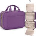 BAGSMART Toiletry Bag – Medium Purple Travel Organizer with Hanging Hook