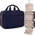 BAGSMART Toiletry Bag Travel Organizer with Hanging Hook – Water-Resistant, Large Blue