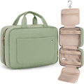 BAGSMART Toiletry Bag Travel Organizer – Water-Resistant, Hanging Hook, Large Green