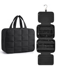 BAGSMART Travel Toiletry Bag with Jewelry Organizer | Hanging Cosmetic Bag